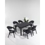 HANAH HOME Baštenski set Garden 90x150 Large Masa Takimi Anthracite - slika 1