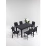 HANAH HOME Baštenski set Rattan 90x150 Large Masa Takimi Anthracite - slika 1