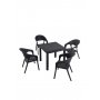 HANAH HOME Baštenski set Garden 80x80 Small Masa Takimi Anthracite - slika 2