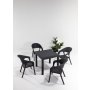 HANAH HOME Baštenski set Garden 80x80 Small Masa Takimi Anthracite - slika 1