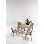 HANAH HOME Baštenski set Rattan 80x80 Small Lux Masa Takimi Cappucino - slika 1