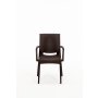 HANAH HOME Baštenski set Rattan 80x80 Small Lux Masa Takimi Brown - slika 4