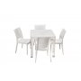 HANAH HOME Baštenski set Rattan 80x80 Small Masa Takimi White - slika 2