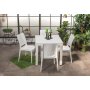 HANAH HOME Baštenski set Rattan 80x80 Small Masa Takimi White - slika 1