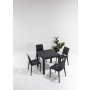 HANAH HOME Baštenski set Rattan 80x80 Small Masa Takimi Anthracite - slika 1