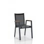 HANAH HOME Set baštenskih stolica Ottowa Grey Black - slika 1