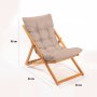 HANAH HOME Baštenska stolica My006 Brown - slika 4