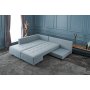 Atelier del Sofa Ugaona garnitura Manama Corner Sofa Bed Left Light Blue - slika 2
