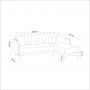 Atelier del Sofa Ugaona garnitura Aqua Corner Right Dark Green - slika 5