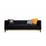 Atelier del Sofa Sofa trosed Bellino Black - slika 3