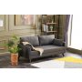Atelier del Sofa Sofa trosed Bella Sofa Bed Anthracite - slika 2