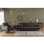 Atelier del Sofa Sofa trosed Mustang Anthracite - slika 3