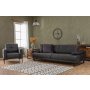 Atelier del Sofa Sofa trosed Mustang Anthracite - slika 4