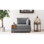 Atelier del Sofa Fotelja Fly Armchair Right Grey - slika 2