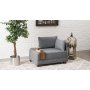Atelier del Sofa Fotelja Fly Armchair Right Grey - slika 3