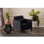 Atelier del Sofa Fotelja Ova 1 Seat Black - slika 2