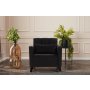 Atelier del Sofa Fotelja Ova 1 Seat Black - slika 1