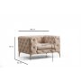 Atelier del Sofa Fotelja Como Ecru - slika 5