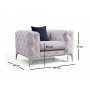 Atelier del Sofa Fotelja Como Light Grey - slika 5
