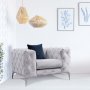 Atelier del Sofa Fotelja Como Light Grey - slika 1
