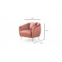 Atelier del Sofa Fotelja Eses Pink - slika 5