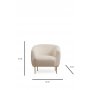 Atelier del Sofa Fotelja Eses Cream Wing - slika 4