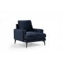 Atelier del Sofa Fotelja Papira Armchair Navy Blue - slika 2