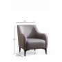 Atelier del Sofa Fotelja Belissimo Grey - slika 5