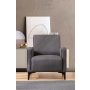 Atelier del Sofa Fotelja Petra Anthracite - slika 1