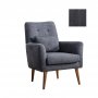 Atelier del Sofa Fotelja Zeni Berjer Dark Grey - slika 2