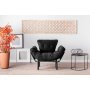 Atelier del Sofa Fotelja Nitta Single Black - slika 2