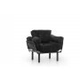 Atelier del Sofa Fotelja Nitta Single Black - slika 4