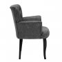 Atelier del Sofa Fotelja Paris Black Wooden Fume - slika 2