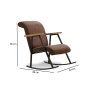 Atelier del Sofa Stolica za ljuljanje Yoka Brown - slika 5