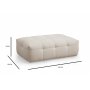 Atelier del Sofa Tabure Cady Ottoman Beige - slika 3