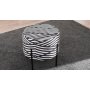 Atelier del Sofa Tabure Flow Black White - slika 3