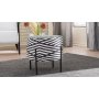Atelier del Sofa Tabure Flow Black White - slika 1