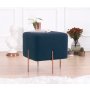 Atelier del Sofa Tabure Copper 62 Navy Blue - slika 1