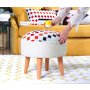 Atelier del Sofa Tabure Farm White - slika 2