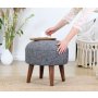 Atelier del Sofa Tabure Deff Grey - slika 1