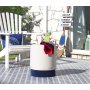 Atelier del Sofa Tabure Bozcaada Blue White - slika 3