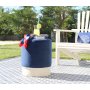 Atelier del Sofa Tabure Bozcaada v2 Blue White - slika 4
