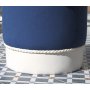 Atelier del Sofa Tabure Bozcaada v2 Blue White - slika 5