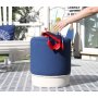 Atelier del Sofa Tabure Bozcaada v2 Blue White - slika 1