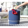 Atelier del Sofa Tabure Bozcaada v3 Blue White - slika 1