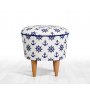 Atelier del Sofa Tabure Cunda Blue White - slika 2
