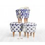 Atelier del Sofa Tabure Cunda v2 Blue White - slika 4
