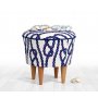 Atelier del Sofa Tabure Cunda v2 Blue White - slika 1
