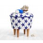 Atelier del Sofa Tabure Cunda v3 Blue White - slika 1