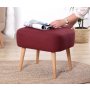 Atelier del Sofa Tabure Parrot Claret Red - slika 2